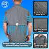 Men's UV UPF 50+ Sun Protection Short Sleeve Shirt, Fishing & Hiking Shirt, Poncho, Lightweight, Breathable, Quick Dry - White - XX-Large view 2