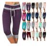 Capri Pants for Women Plus Size 2024 Plus Size Loose Soft Drawstring Workout Womens Joggers Short Length Yoga Pants with Pockets for Women Lounge Pants 3-Navy Small view 2