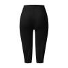 Capri Pants for Women with Pockets 2024 Plus Size Loose Soft Drawstring Workout Sweat Pants for Womens Capri Leggings with Pockets for Women Lounge Pants 4-Black X-Large view 4