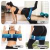 YKUDBN Workout Bands Resistance for Men Women,Ocean Sea Blue Mermaid Fish Scale Print Resistance Bands,suitable for Slim Down Legs And Improve Buttocks view 4