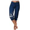 Capris Pants for Women Dressy 2024 Plus Size Loose Soft Drawstring Workout Womens Joggers Tummy Control Yoga Pants with Pockets for Women Lounge Pants 5-Navy Medium view 1