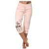 Capris Pants for Women Dressy 2024 Plus Size Loose Soft Drawstring Workout Sweat Pants for Womens Yoga Pants with Pockets for Women Lounge Pants 5-Pink 5X-Large view 1