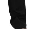 SWJGLITTR Mens Elastic Waist Jean Pants Loose Fit Tall Big Denim Trousers Relaxed Straight Leg Jeans for Men (Black,32) view 4