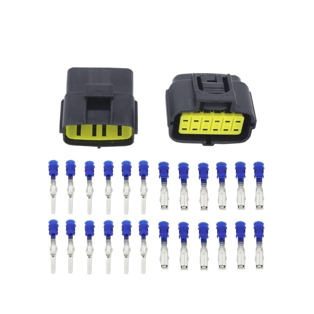 50 Sets 12 Pin DJ71216Y-1.8-11/21 Waterproof Electrical Wire Connector Oxygen Sensor Connector Plug 174661-2/184058-1 368537-1