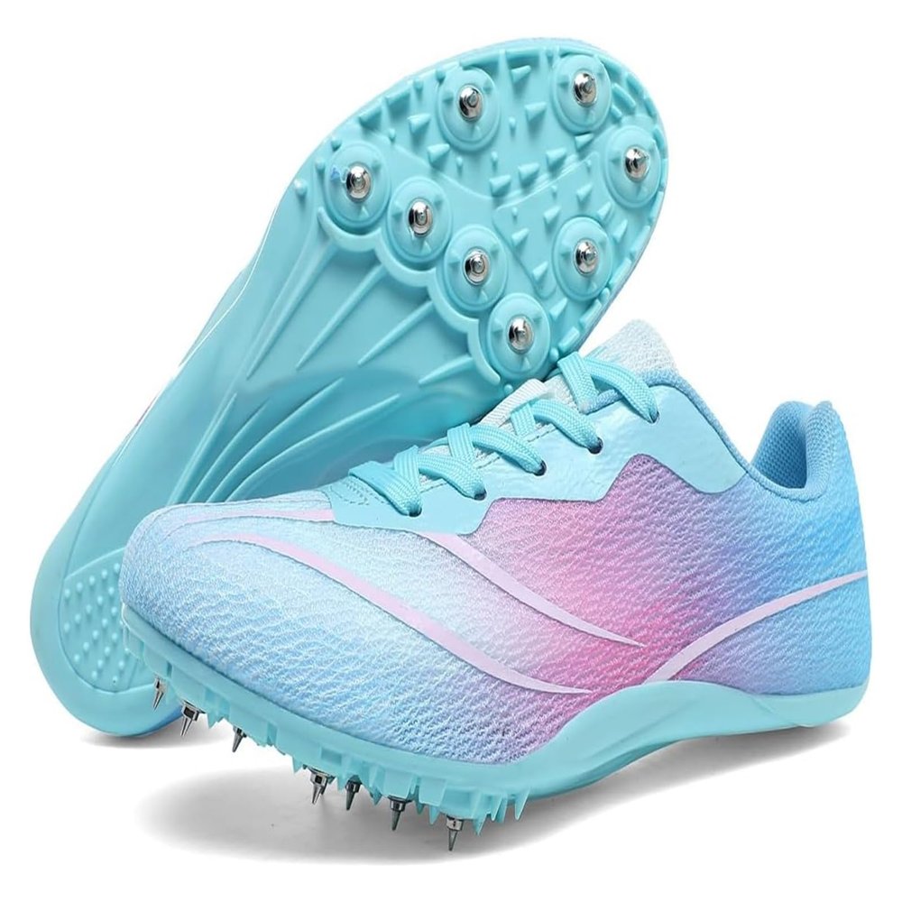 Women's Ttrack and Field Running Shoes Anti-Slip Spikes Fashion Sneakers for Women (Color : Light Pink, Size : 6)