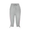 Capri Pants for Women Dressy Casual 2024 Plus Size Loose Soft Drawstring Workout Sweat Pants for Womens Baggy Capri Leggings with Pockets for Women Lounge Pants 1-Gray 3X-Large view 3