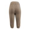 Capris Pants for Women Stretch 2024 Plus Size Loose Soft Drawstring Workout Womens Joggers Tummy Control Yoga Pants with Pockets for Women Lounge Pants 5-Khaki 3X-Large view 3