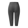 Capri Pants for Women Petite Short 2024 Plus Size Loose Soft Drawstring Workout Sweat Pants for Womens Straight Leg Yoga Pants with Pockets for Women Lounge Pants 3-Dark Gray 5X-Large view 4