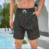PIANHAUE Mens Swim Trunks with Compression Liner 5 Inch Inseam Quick Dry Music Funny Duck Swimwear Bathing Suit Swim Board Shorts with 4 Pockets view 2