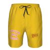 NineFit Basics Custom Short Men Personalized Shorts with Text Photo Logo Custom Swim Trunks Design Your own with Pockets Mesh Lining Gold X-Large view 4