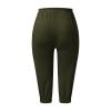 Capri Pants for Women Plus Size 2024 Plus Size Loose Soft Drawstring Workout Sweatpants Women Yoga Pants with Pockets for Women Lounge Pants 3-Green XX-Large view 4