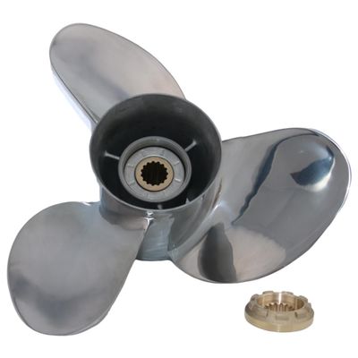 AQUAMAN 13 1/2x15 Polished Stainless Propeller OEM 58133-ZW1-A15P for Honda Outboard Engines 60-130 HP,15 Tooth, RH