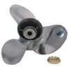 AQUAMAN 13 1/2x15 Polished Stainless Propeller OEM 58133-ZW1-A15P for Honda Outboard Engines 60-130 HP,15 Tooth, RH view 1