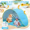 QTREE intelligence Baby Beach Tent-2 Pools Pop Up UPF 50+ Sunshade with Carry Bag, Portable for Travel,Beach,Camping,Indoor view 2