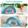 QTREE intelligence Baby Beach Tent-2 Pools Pop Up UPF 50+ Sunshade with Carry Bag, Portable for Travel,Beach,Camping,Indoor view 3