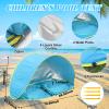 QTREE intelligence Baby Beach Tent-2 Pools Pop Up UPF 50+ Sunshade with Carry Bag, Portable for Travel,Beach,Camping,Indoor view 4