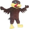 Brown Turkey Mascot Costume Adult Size for Men & Women with Built-in Fan Inside the Head view 2
