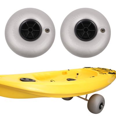 10 inch Beach Balloon Wheels, 2-Pack Balloon Wheels Beach Cart Tires Replacement Big Sand Wheels for Kayak Dolly, Canoe Cart, Rolling Walker, Wheelchair, Garden Cart and Boat, 20mm Axle Bore