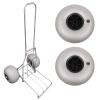 10 inch Beach Balloon Wheels, 2-Pack Balloon Wheels Beach Cart Tires Replacement Big Sand Wheels for Kayak Dolly, Canoe Cart, Rolling Walker, Wheelchair, Garden Cart and Boat, 20mm Axle Bore view 2