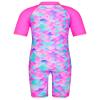 TFJH E Short Sleeve Girls Swimwear UV 50+ Rash Guard Sunsuits Beachwear Swimsuits 408 Rose Scale 6A view 3