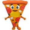 Cute Orange Pizza Mascot Costume Adult Size for Men & Women with Built-in Fan Inside the Head view 1