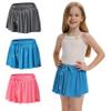 Girls 3 Pack Butterfly Shorts Flowy Athletic 2 in 1 Tennis Cheer Skirt Dance Running Preppy Clothes L Gray Red Blue view 1