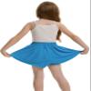 Girls 3 Pack Butterfly Shorts Flowy Athletic 2 in 1 Tennis Cheer Skirt Dance Running Preppy Clothes L Gray Red Blue view 2