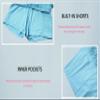 Girls 3 Pack Butterfly Shorts Flowy Athletic 2 in 1 Tennis Cheer Skirt Dance Running Preppy Clothes L Gray Red Blue view 4