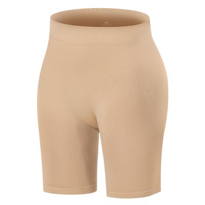 ATTLADY Women's Slip Shorts for Under Dresses Seamless Smooth Boyshort Panties Anti-Chafing Shorts, Nude, Medium
