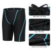 Xioker Boys Swim Jammers Kids Jammer for Swimming,Youth Boy Compression Swimming Jammer Trunks Boy Swim Shorts UPF50+(Blue Line M) view 4