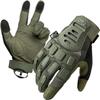 ZUNE LOTOO Tactical Gloves for Men, Touchscreen Motorcycle Gloves with Finger Impact Protection, Green Palm Padded Safety Work Gloves for Paintball Airsoft Range Tac Female Women(Small) view 1