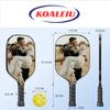 Custom Pickleballs Paddles Set with 4 Paddles 1 Storage Bag and 4 Balls - Carbon Fiber Personalized Pickle Ball Paddles - Graphite Pickleballs Rackets for Indoor Outdoor, Black view 3