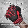 ZUNE LOTOO Tactical Gloves for Men, Red Touchscreen Motorcycle Glove Skeleton with Padded Impact Protection & Cut Resistant for Paintball Airsoft Range Riding Biker Work X-Large view 2