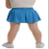 2 Pack Girls Athletic Flowy Shorts with Pockets Butterfly Running Workout Sports Gym Skorts for Kids 11-12Y Neon Red Blue view 2