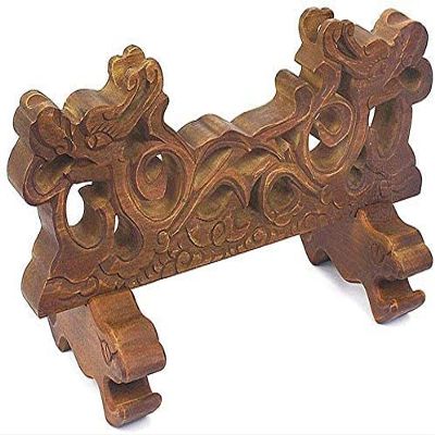POLDTY Sword Stand Martial Arts Weapon Stand,Sword Stand,Sword Stand,Katana Stand Fits Standard Samurai Swords,Durable,Easy to Install-Solid Wood