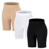 ATTLADY Women's Slip Shorts for Under Dresses Seamless Smooth Boyshort Panties Anti-Chafing Shorts, Black&White&Nude, Medium view 1