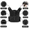KESONS Tactical Vest, Quick Release Outdoor Weighted Vest, Adjustable 3D Breathable Modular Vest for Training(Black) view 2