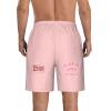 NineFit Basics Custom shorts for men Personalized shorts with text photo logo Custom swim shorts design your own with Pockets Mesh Lining Pink XX-Large view 2