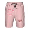 NineFit Basics Custom shorts for men Personalized shorts with text photo logo Custom swim shorts design your own with Pockets Mesh Lining Pink XX-Large view 4
