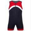 TiaoBug Mens One Piece Swimsuit Shorty Wetsuit Bathing Suit Athletic Spandex Jumpsuit Swimwear UPF 50+ Red 4X-Large view 3