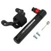 YUSHANCHENG Mini Bicycle Air Pump Mini Portable Bicycle Tire Pump Bike Inflator for Road Mountain Bike American French Integrated Valve (Black) view 1