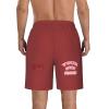 Custom Short Men Personalized Shorts with Text Photo Logo Custom Swim Trunks Design Your own with Pockets Mesh Lining Brown 3X-Large view 2