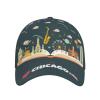 HDAODNM Chicago Baseball Cap Adjustable Snapback Cap Chicago Hat Chicago Flag Baseball Hats Chicago Cap view 1