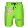 Custom Short Men Personalized Shorts with Text Photo Logo Custom Swim Trunks Design Your own with Pockets Mesh Lining Light Green 3X-Large view 4