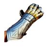NineFit Basics Warrior Steel Knight Mitten Gauntlets Combat Armor Hand Gloves, 16inches, Silver view 1