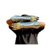 NineFit Basics Warrior Steel Knight Mitten Gauntlets Combat Armor Hand Gloves, 16inches, Silver view 3
