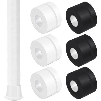 Gemscream 12 Pcs 30 ft Lacrosse Stick Tape 1 Inch 1/2 Inch Non-precut Cotton Sweat Absorbent Bat Grip Tape for Lacrosse Baseball Bats (Black,White)