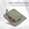 APHISON Womens Wallet, Slim Small Wallet for Women Men RFID Wallet Women Sunflower Leather ID Credit Card Holder whit Zipper Coin Pocket Bifold Compact Wallet view 3