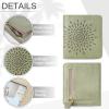APHISON Womens Wallet, Slim Small Wallet for Women Men RFID Wallet Women Sunflower Leather ID Credit Card Holder whit Zipper Coin Pocket Bifold Compact Wallet view 4