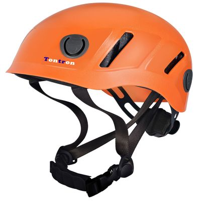 Tontron Adult Hiking Climbing Caving Work Helmet (Orange, Small)